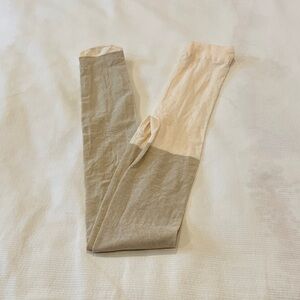 New KATE SPADE Tights, Size M/L, Cream Ribbed Light Sparkles, New & Never Worn